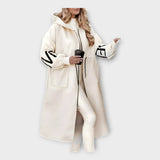 Karolína Sofisticat Palton lung cu detalii moderne