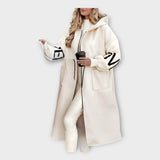 Karolína Sofisticat Palton lung cu detalii moderne