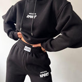 Set Elora Lounge | Trening de lux pentru femei, cu glugă