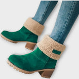 Ghete de iarnă călduroase cu blană artificială