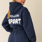 Set Elora Lounge | Trening de lux pentru femei, cu glugă