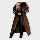 Karolína Sofisticat Palton lung cu detalii moderne